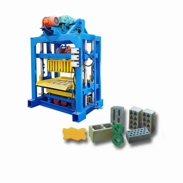 QTJ4-40 concrete block making machine test 6 inch solid block for Ghana Nigeria Kenya Tanzania