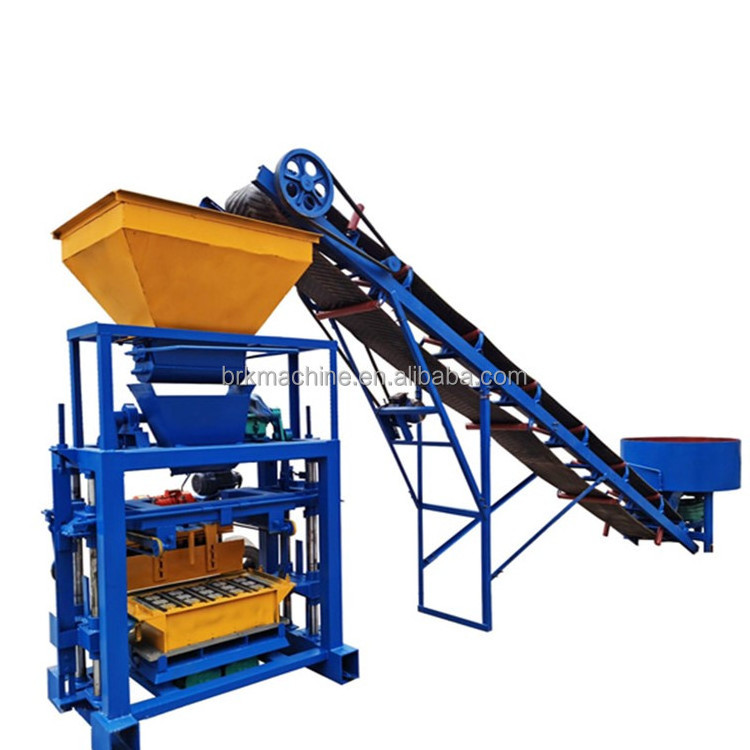 Qt4-35 manual small scale Cement hollow concrete manual blocking machine