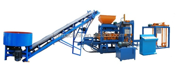 Automatic concrete hollow block moulding machine QT4-18 pavement brick machine