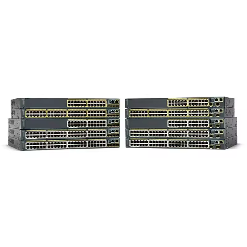 Used 24 Port 2 x 1G SFP LAN Lite Layer 2 Network Enterprise Switch WS-C2960X-24TS-LL