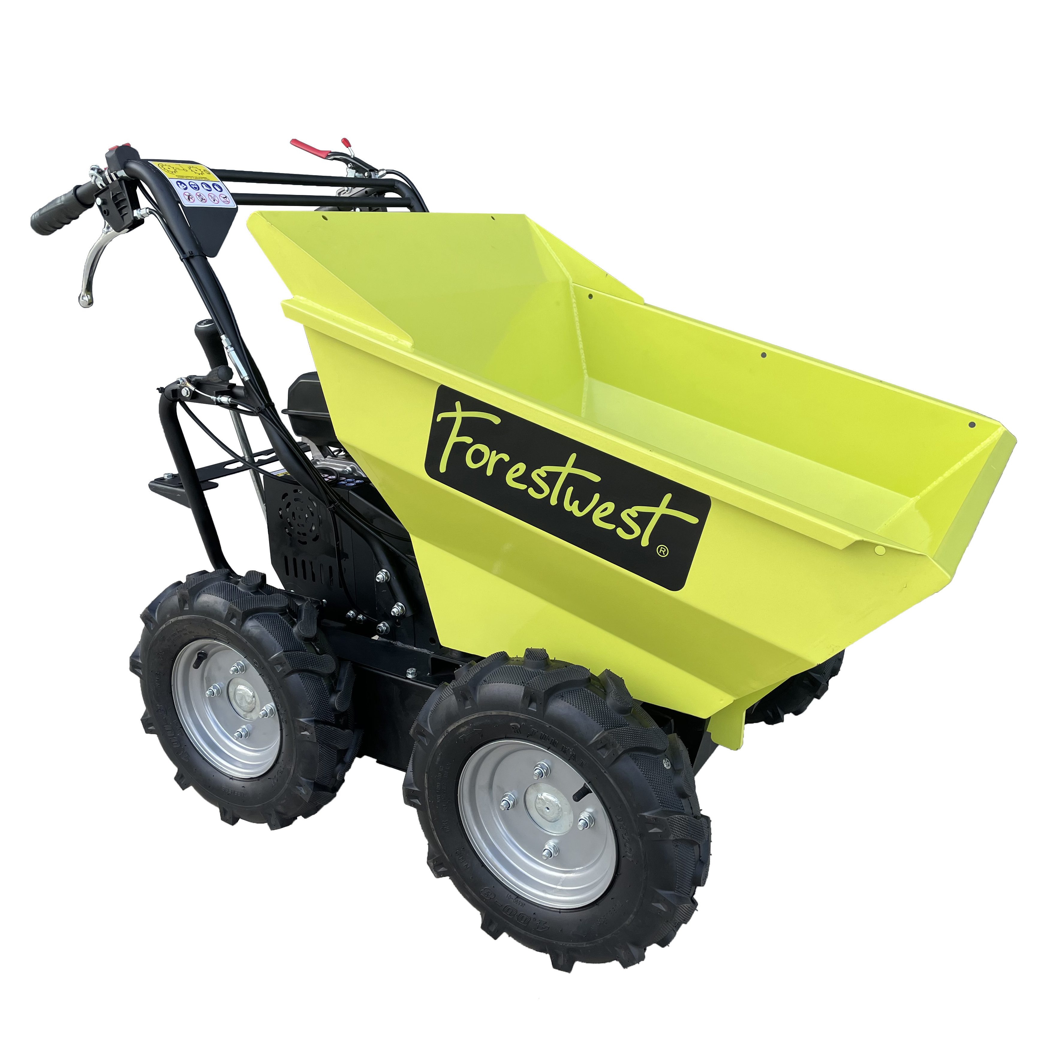 6.5hp Gas Powered 300kg Mini Dumper Motorized Wheelbarrow Manual Unloading