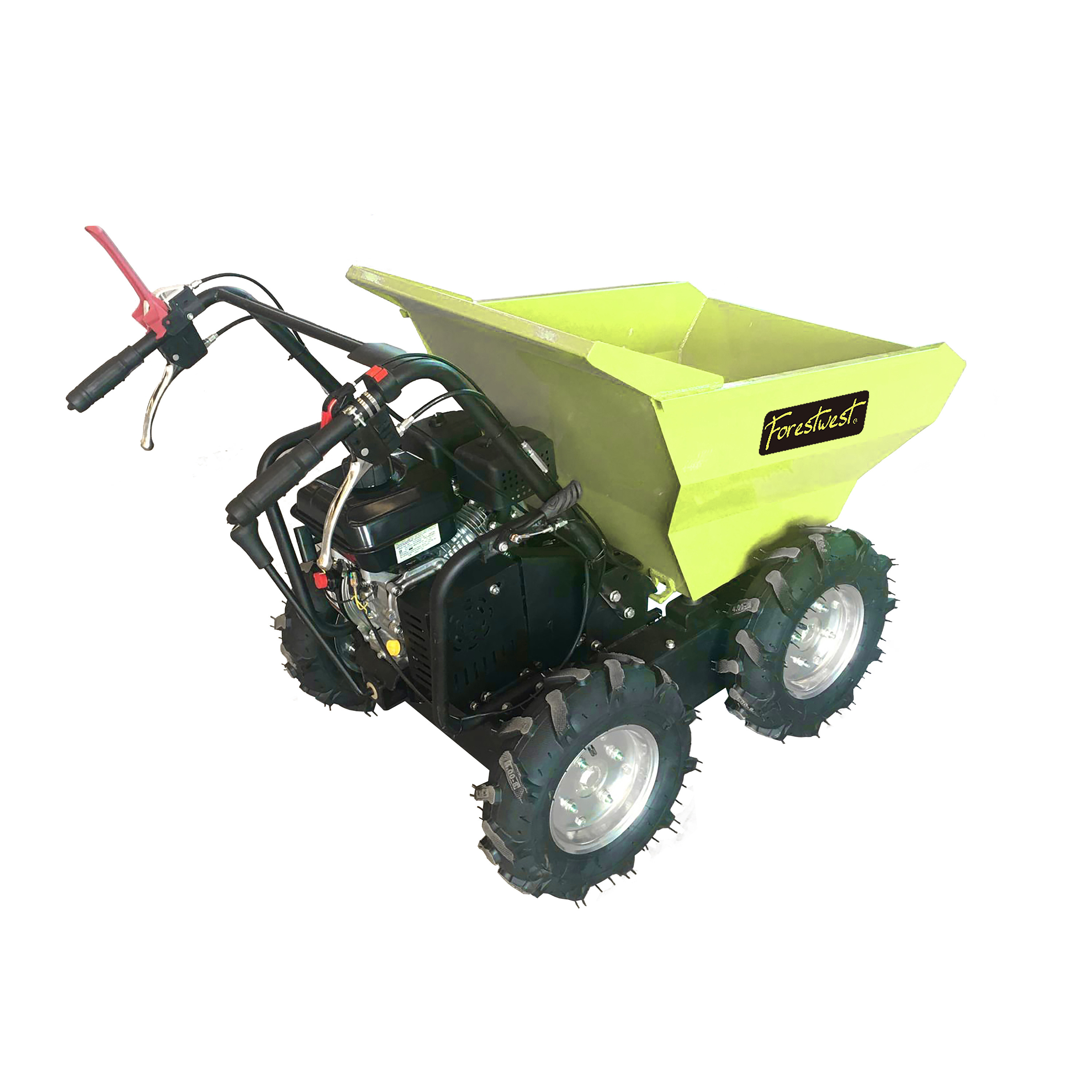 6.5hp Gas Powered 300kg Mini Dumper Motorized Wheelbarrow Manual Unloading