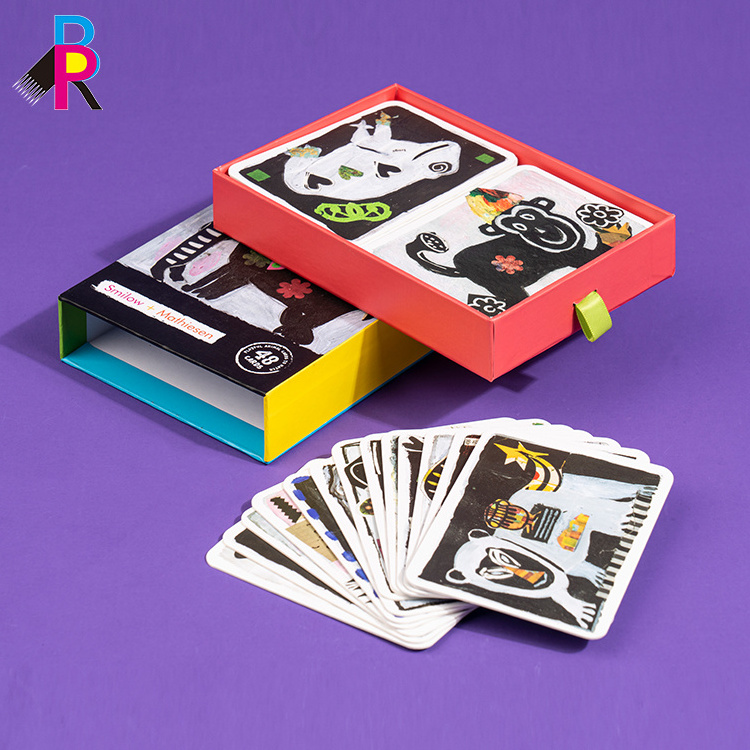 Kids Playing Cards Custom Oem Packaging Game Children Card With Box Flash Memory Card