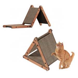 Factory Triangle Cat Scratcher Cardboard Multi Shape Corrugated Paper Cat Scratching Board Wooden Cat Scratch Toys