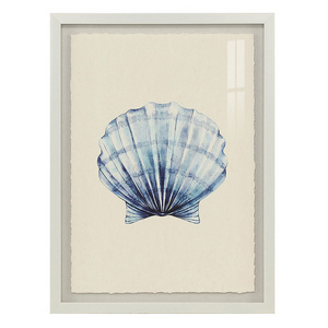 Blue Seashell Paper Painting Art Decorative Home Decor Kitchen Wall Art