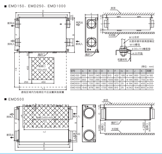 300cmh airflow ERV System washable air heat exchanger wifi control whole house central Ventilation Systems