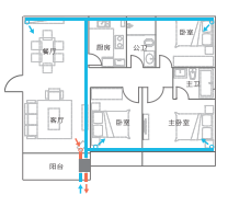 300cmh airflow ERV System washable air heat exchanger wifi control whole house central Ventilation Systems