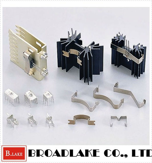 electronic components stainless steel heatsink spring clip