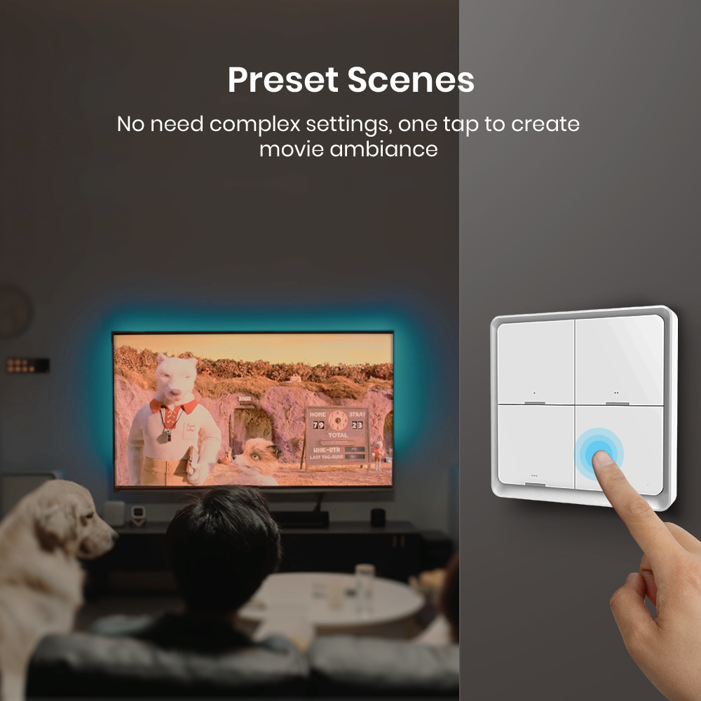 BroadLink Wireless Battery Powered Switch App Voice Remote Multi-Control Lighting Bluetooth Switch