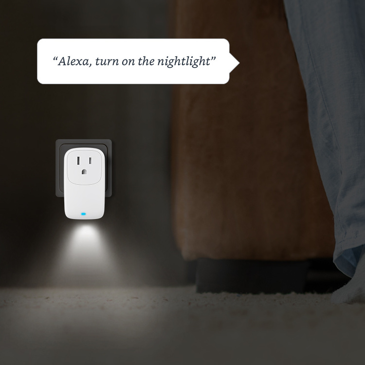 US Smart WiFi Plug with Night Light BroadLink SP4L 15A Remote and Voice Control Timer plug Socket