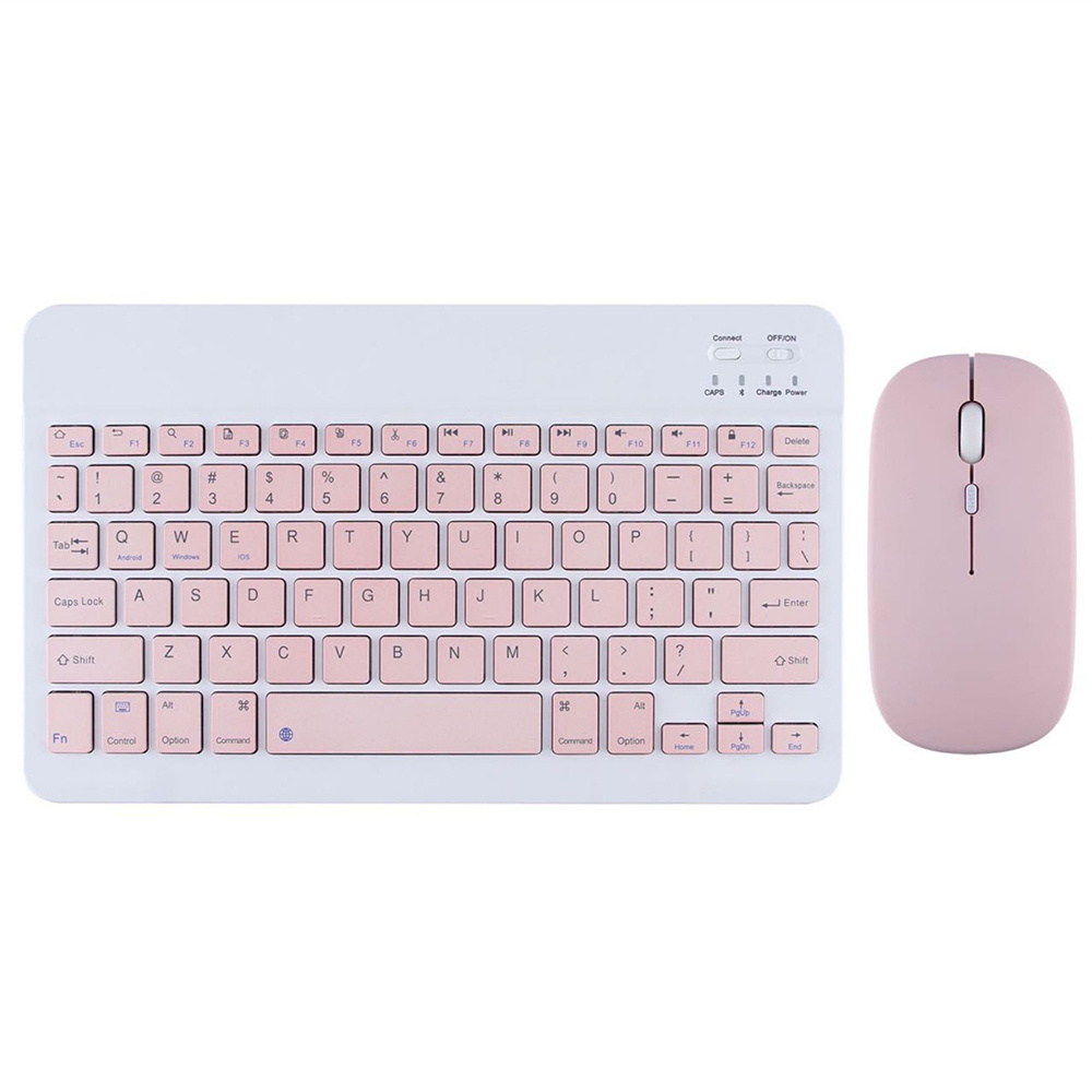 Hot Sales Multi-color 10 inch Bluetooth Keyboard And Bluetooth Mouse Combos Set for IPad Iphone Smartphone Tablet PC Smart TV