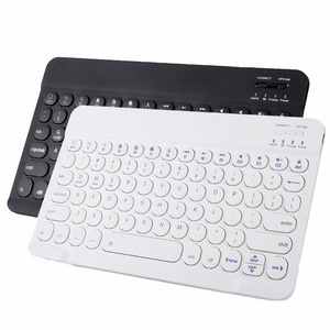 Hot Sales Multi-color 10 inch Retro Typewriter Round keys Bluetooth Keyboard for IPad Iphone Smartphone Tablet PC Smart TV