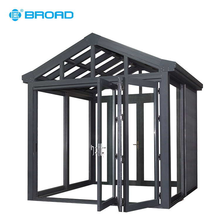 High standard free standing glass room aluminum frame sunroom