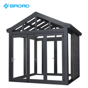 High standard free standing glass room aluminum frame sunroom