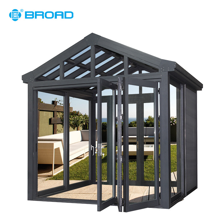 High standard free standing glass room aluminum frame sunroom