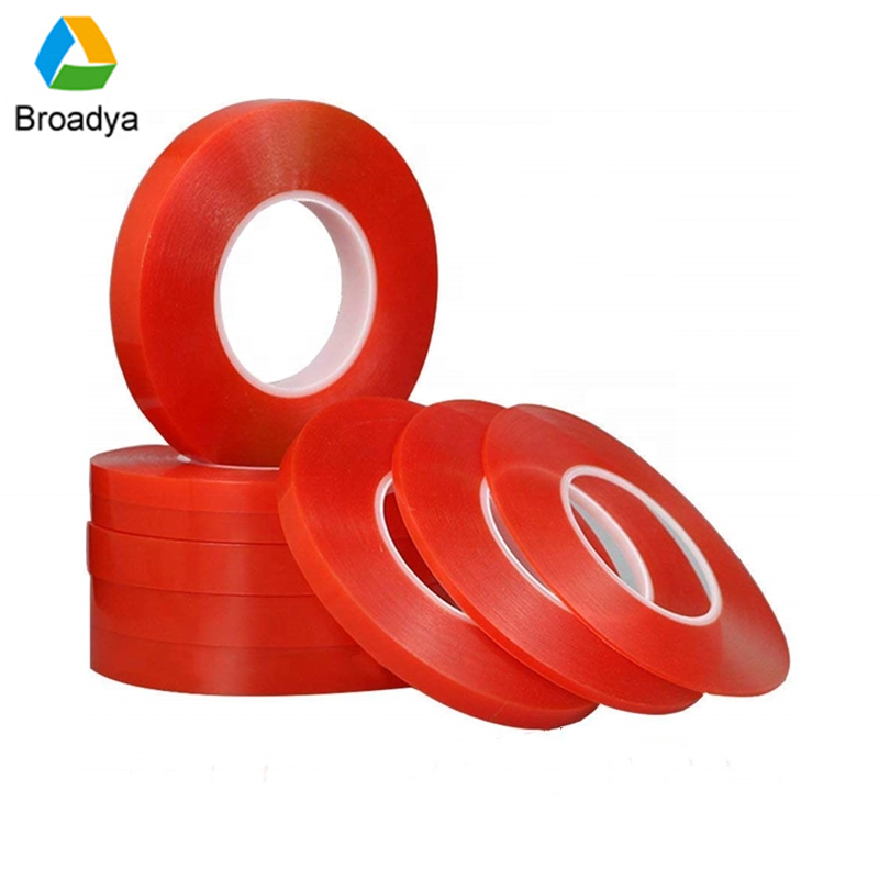 High Temperature Resistance PET Release Liner Highly Adhesive Double-sided Tape Polyester Tape For Banner Hemming