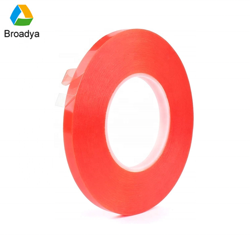 High Temperature Resistance PET Release Liner Highly Adhesive Double-sided Tape Polyester Tape For Banner Hemming