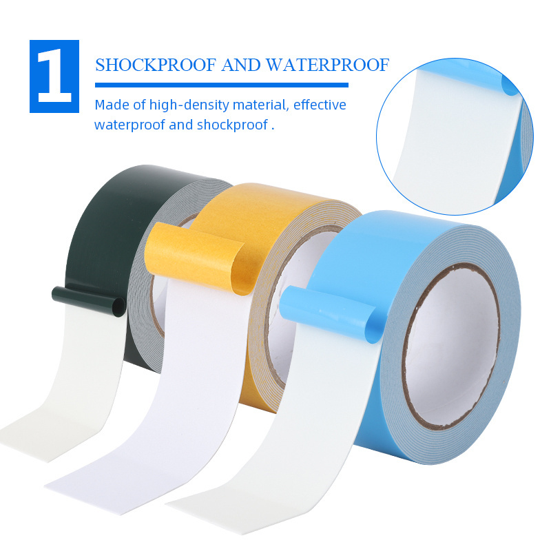 High quality PE foam super sticky white adhesive tape with solvent base