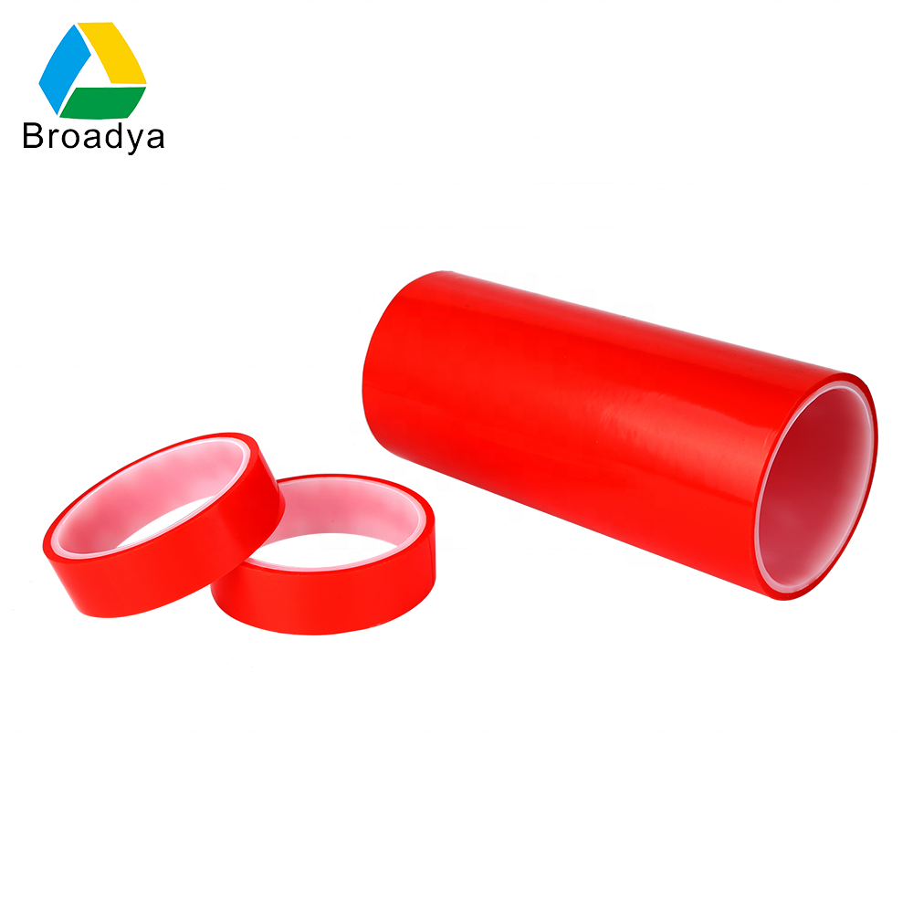 High Temperature Resistance PET Release Liner Highly Adhesive Double-sided Tape Polyester Tape For Banner Hemming