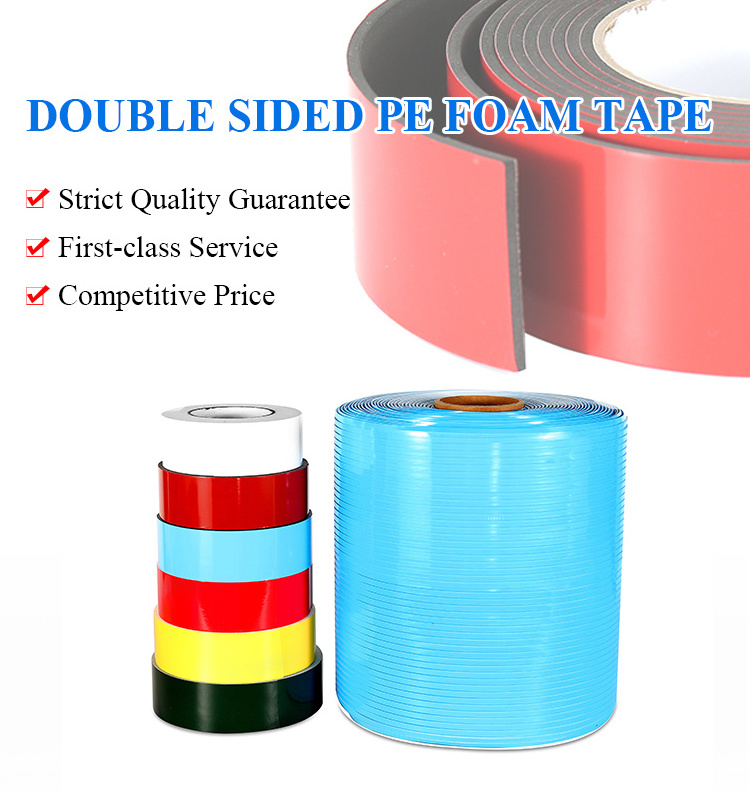 heatproof Waterproof Double Sided PE Foam Tape High Adhesive double sided tape