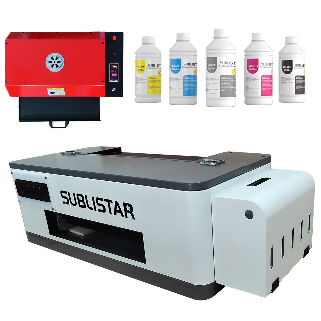 SUBLISTAR Heat transfer desktop a3 a4 dtf t-shirt printing machine l1800 Curing Heat Oven dtf a3 DIY textile printer