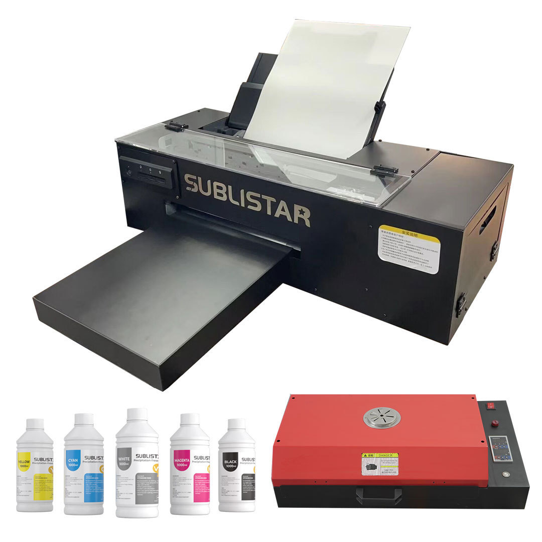 SUBLISTAR Heat transfer desktop a3 a4 dtf t-shirt printing machine l1800 Curing Heat Oven dtf a3 DIY textile printer