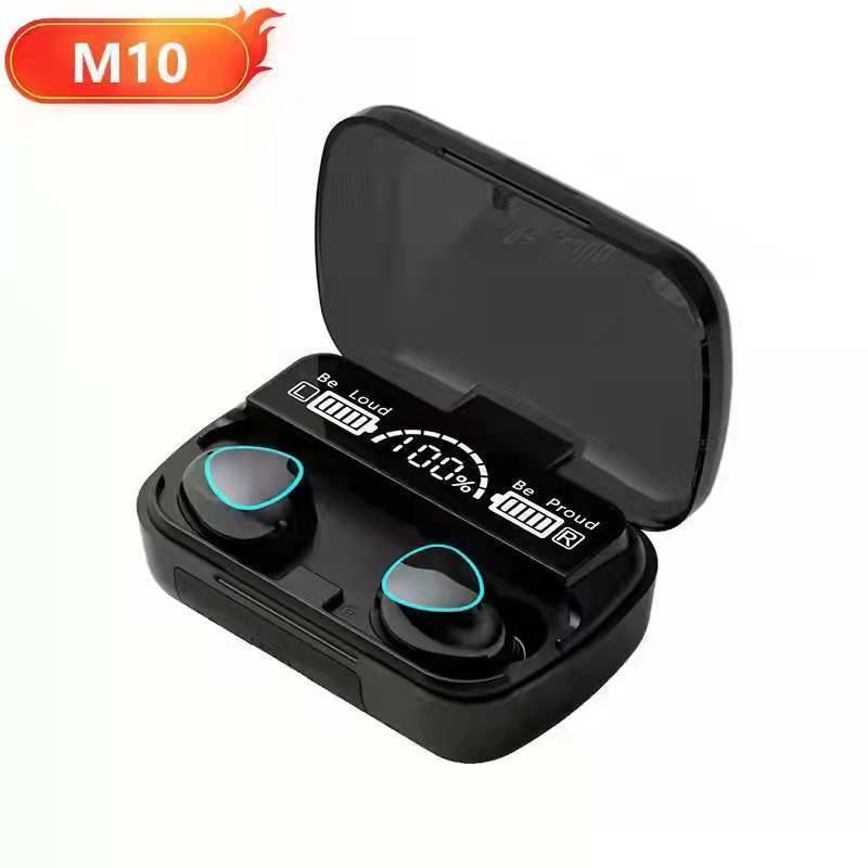 M10 TWS Wireless Headphones Bluetooth Earphone with Charging Box LED Sports Stereo Noise Canceling Earbuds Headsets for Phone