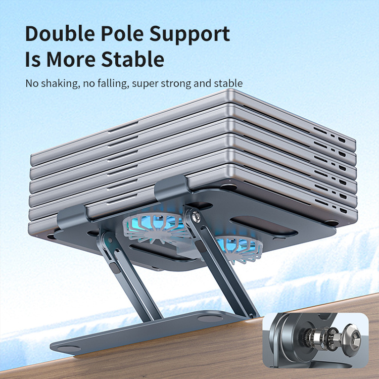 2023 notebook cooler 360 degree rotating laptop stand with mobile stand