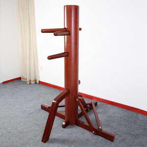 free standing standard design 4 colors options wing chun wooden dummy