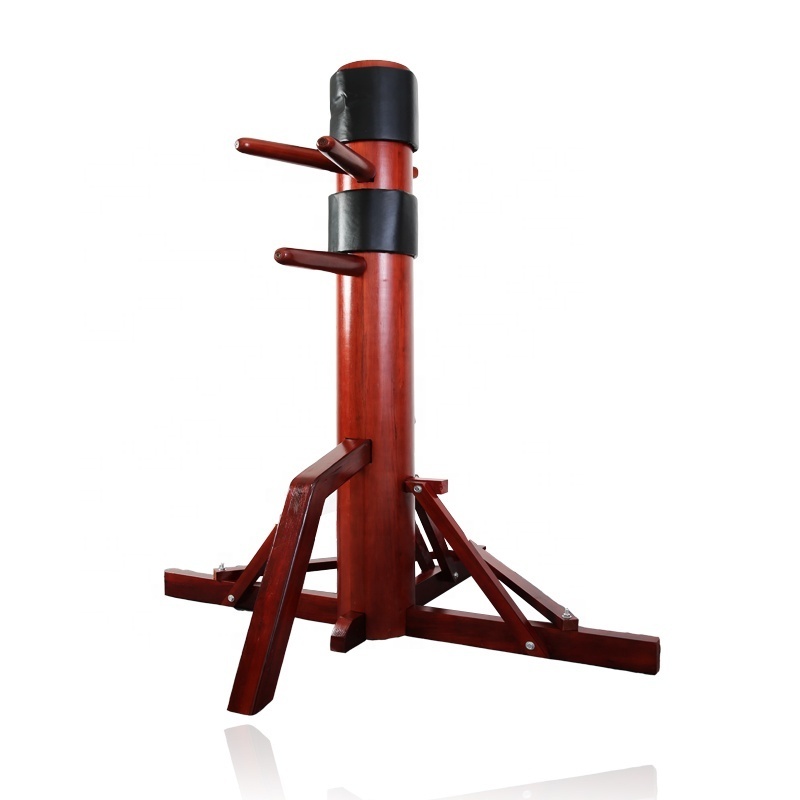 free standing standard design 4 colors options wing chun wooden dummy