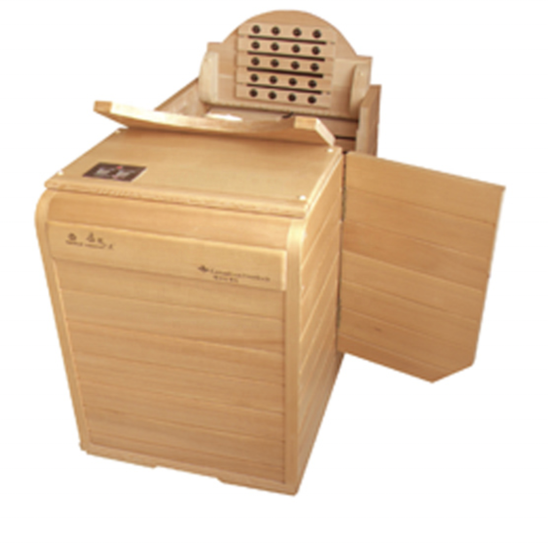 1 Person Portable Infrared Sauna Half Body Hemlock Wood Use Modern Solid Indoor Sauna for Home Buy Far Infrared Sauna 10 Pcs