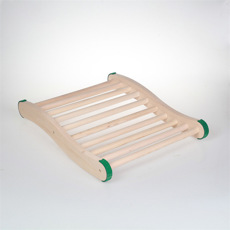 S Shape Pine Wooden Sauna Backrest Sauna Accessory for Sauna Room