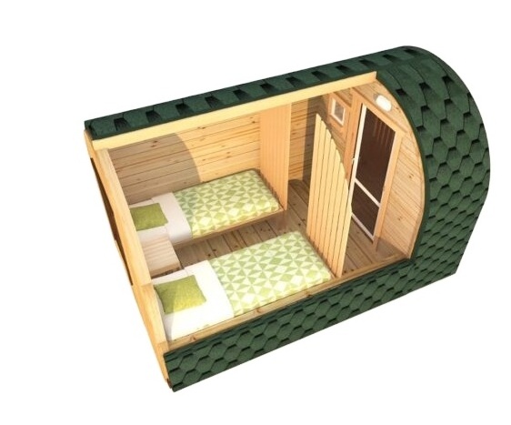 2023 New design  Outdoor Sauna House Camping sauna pod