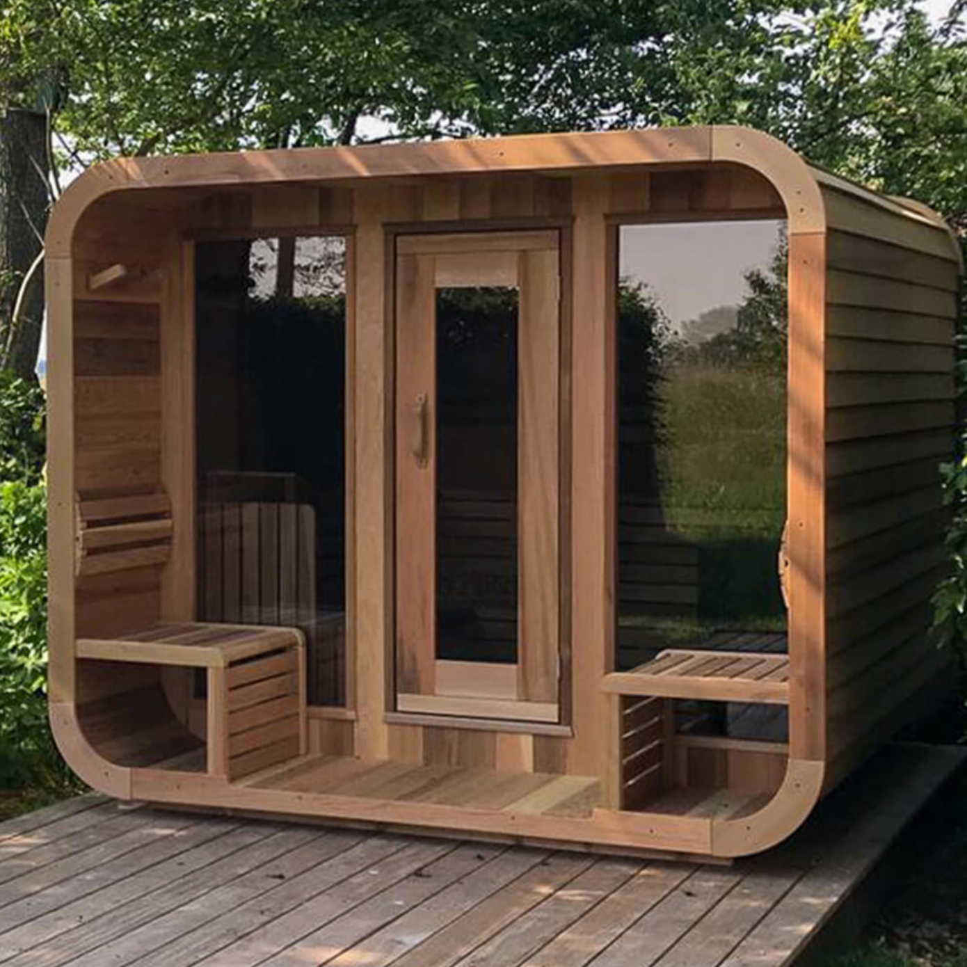 Traditional Sauna Room for 6 People Outdoor Sauna House Facility With Far Infared Sauna Treatment Equipment For Deposit