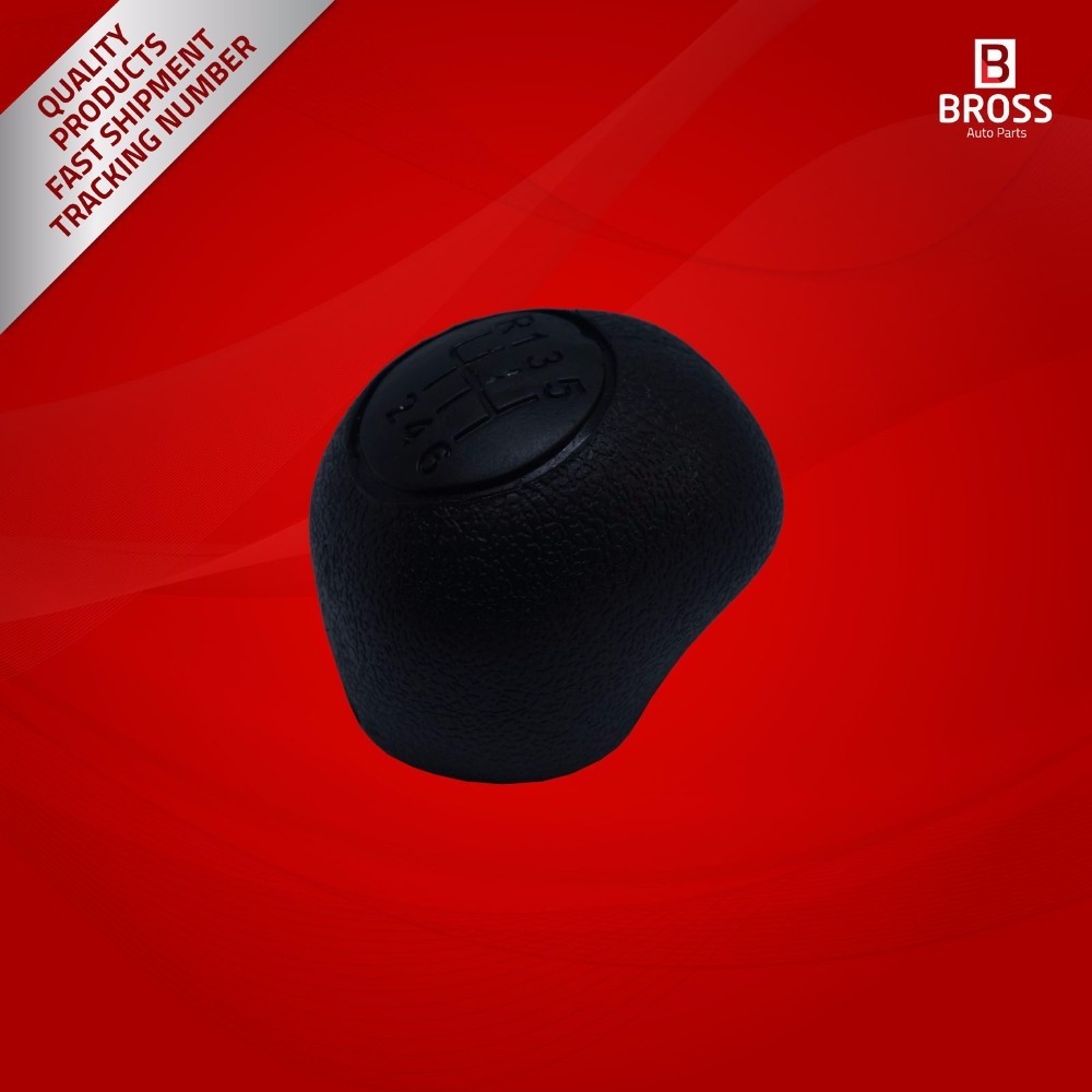 BSP663  6-Speed Gear Shift Stick Knob Black For 2403.EQ Bross Auto Parts Made In Turkey