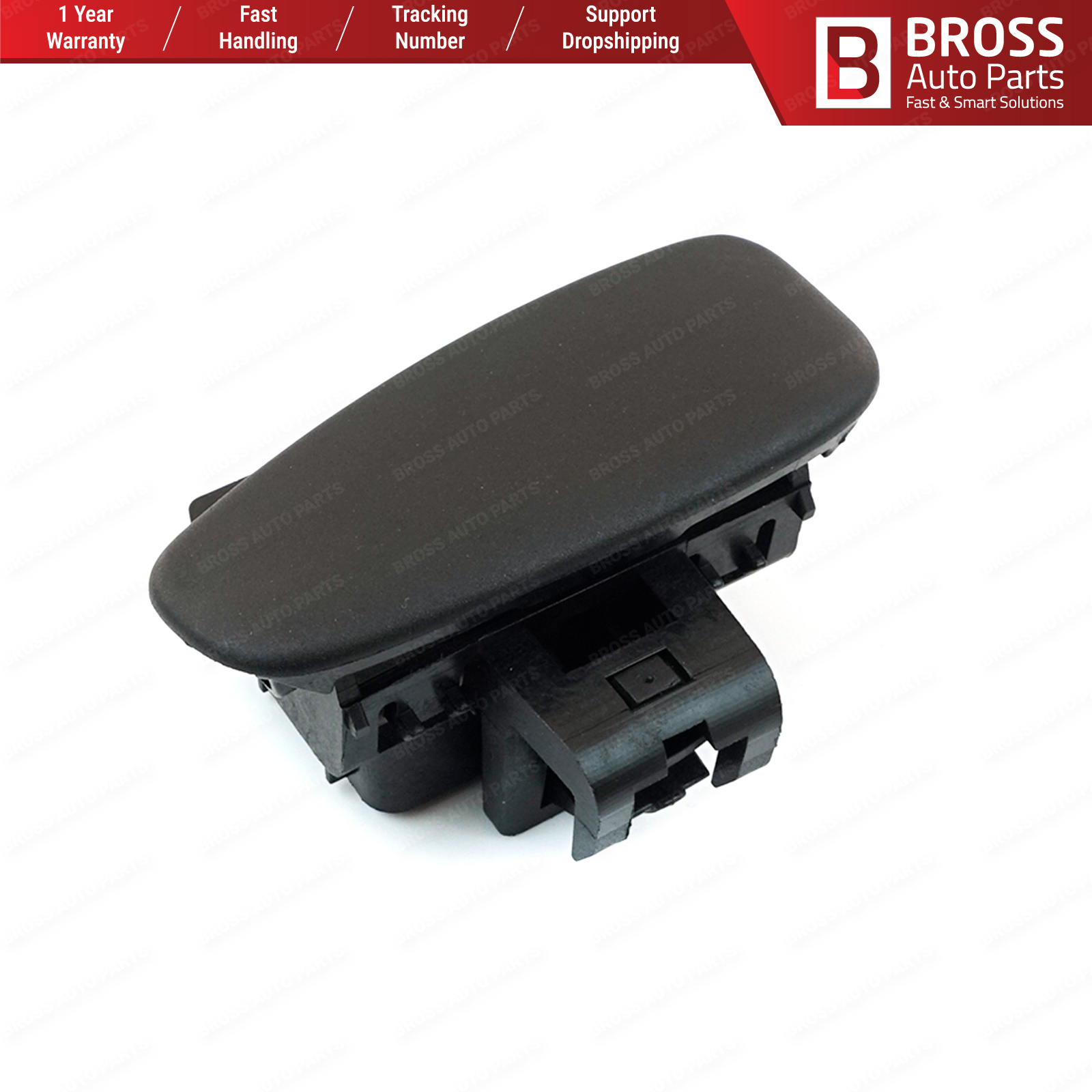 BDP1023 Glove Box Lid Handle Button Opener Black 681089881R for Clio MK4 Bross Auto Parts Made In Turkey