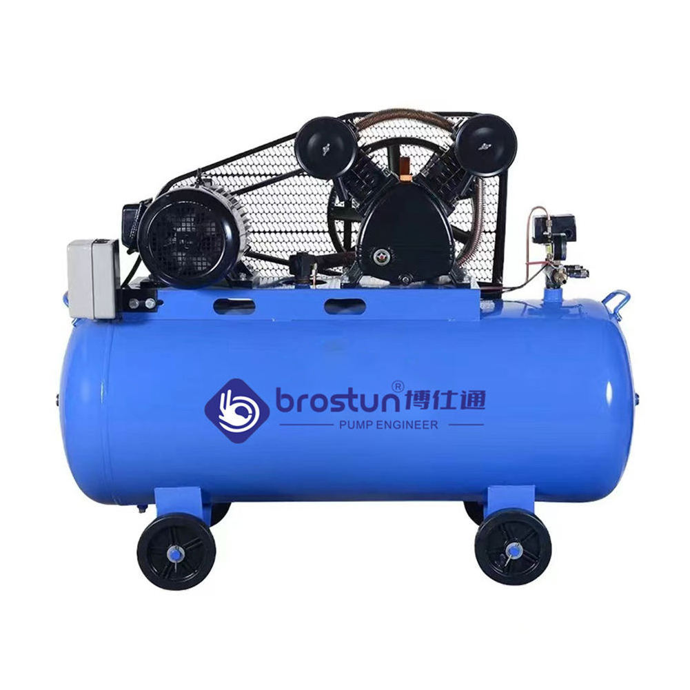 Wholesale Ac Brushless Multi Head Industrial Oilless Belt Driven Air Compressor For Jackhammer Spray Painting