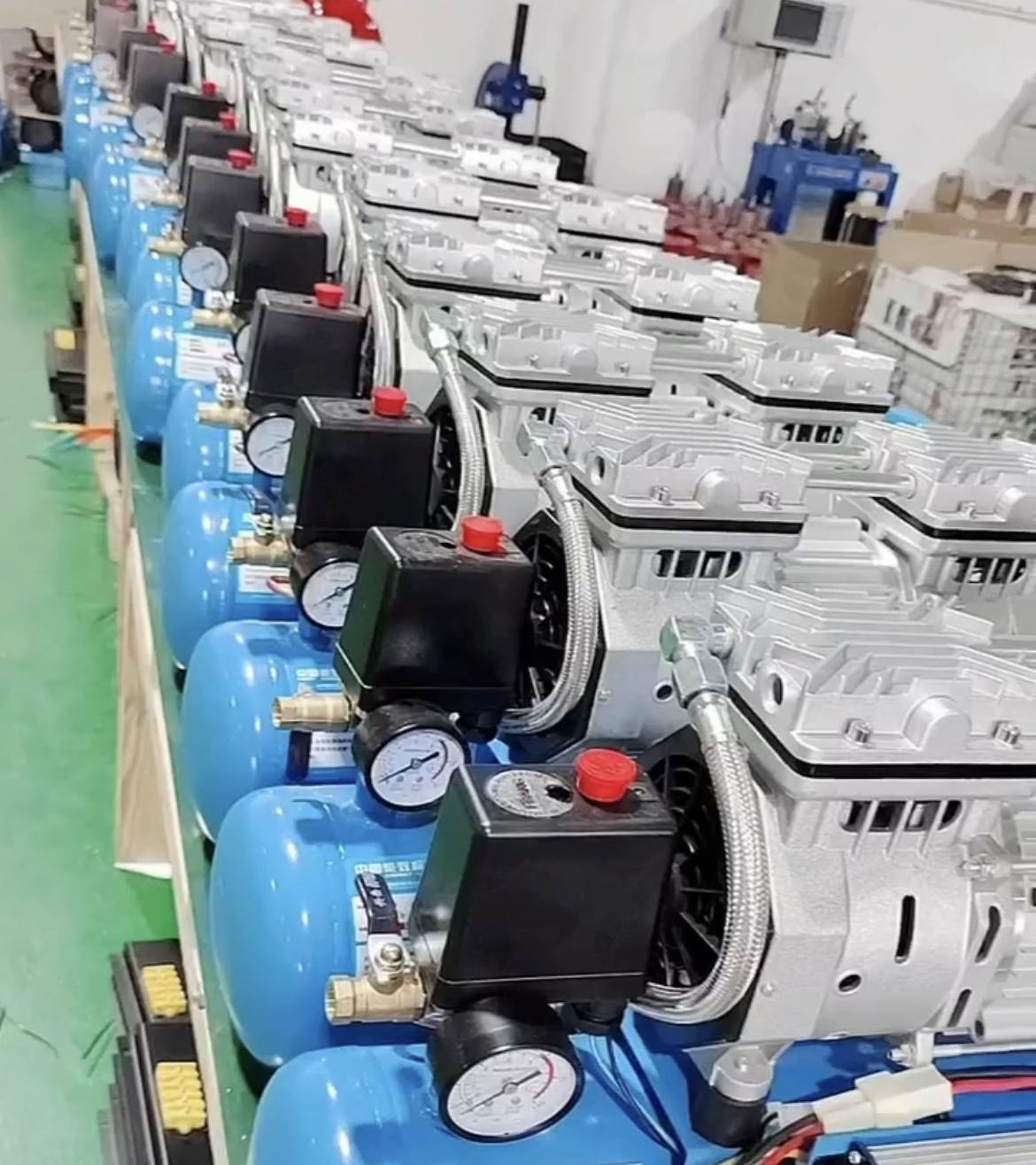 Battery air compressor for Industrial bvehicle-mounted DC48v oil free silent air compressor small piston portable air compressor