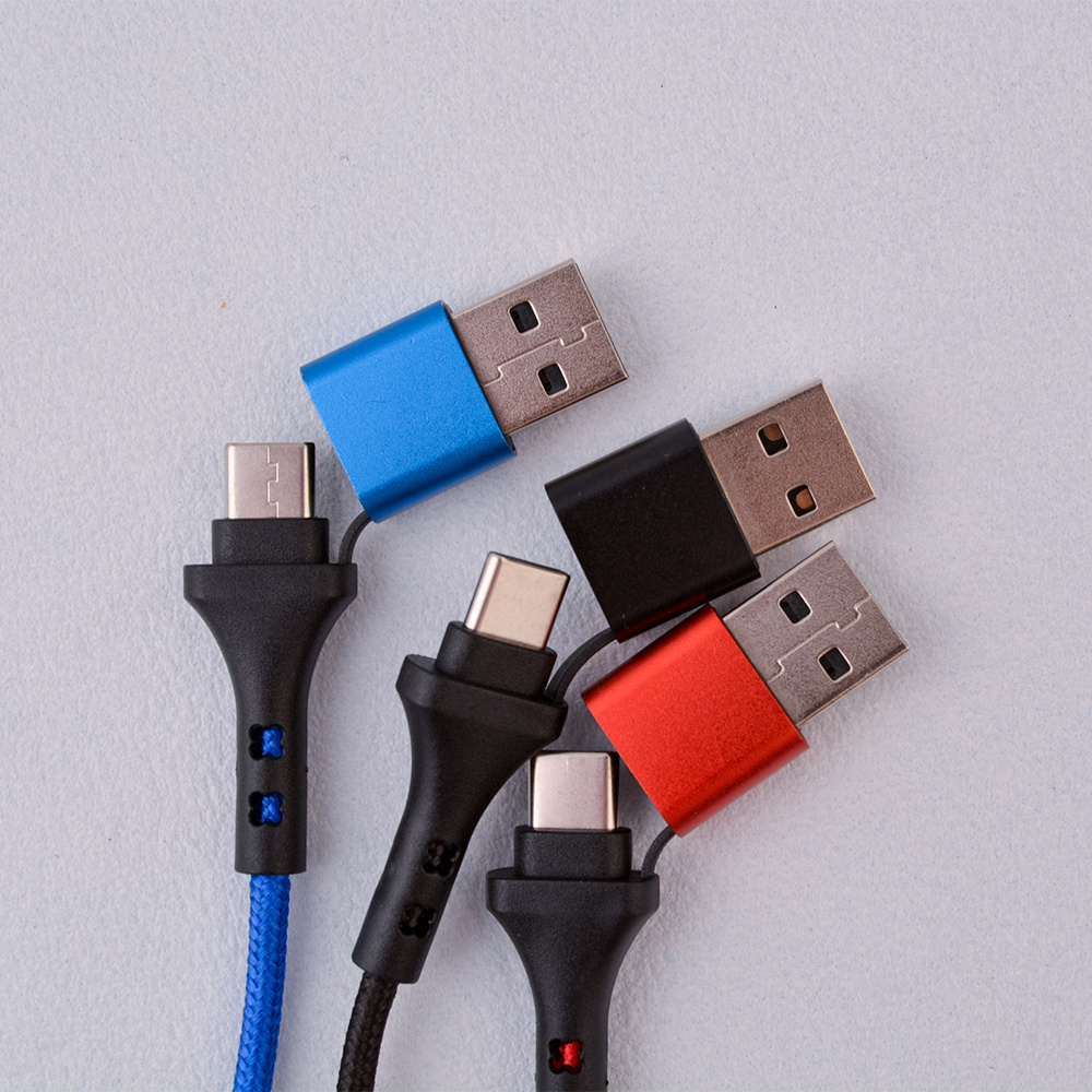 Wholesale 4 in 1 Multifunction charging cable Multiple Micro phone cable type-c USB Charging Data Cable