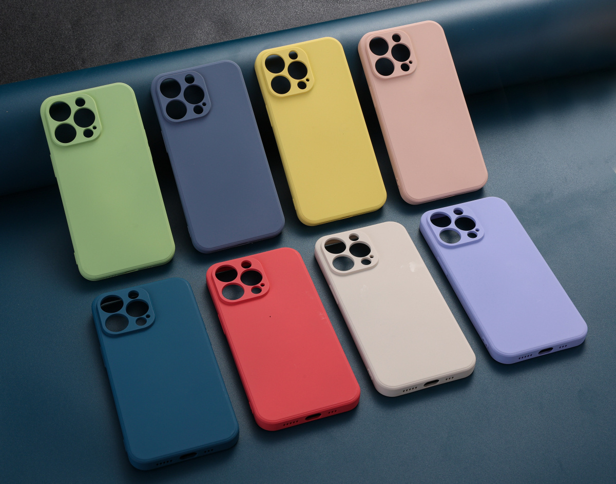 HOT Soft Cover Liquid Silicone TPU Phone case Colorful cell phone case for Phone 13 case