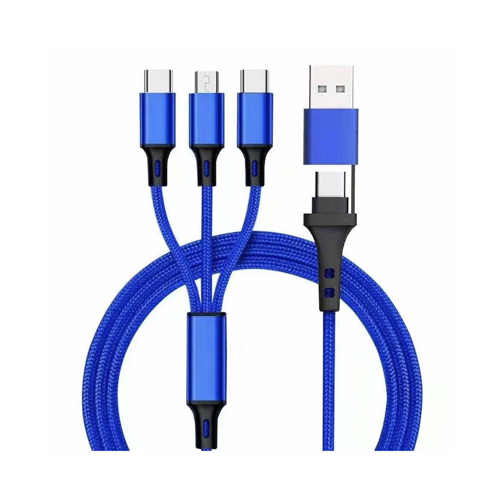 Wholesale 4 in 1 Multifunction charging cable Multiple Micro phone cable type-c USB Charging Data Cable