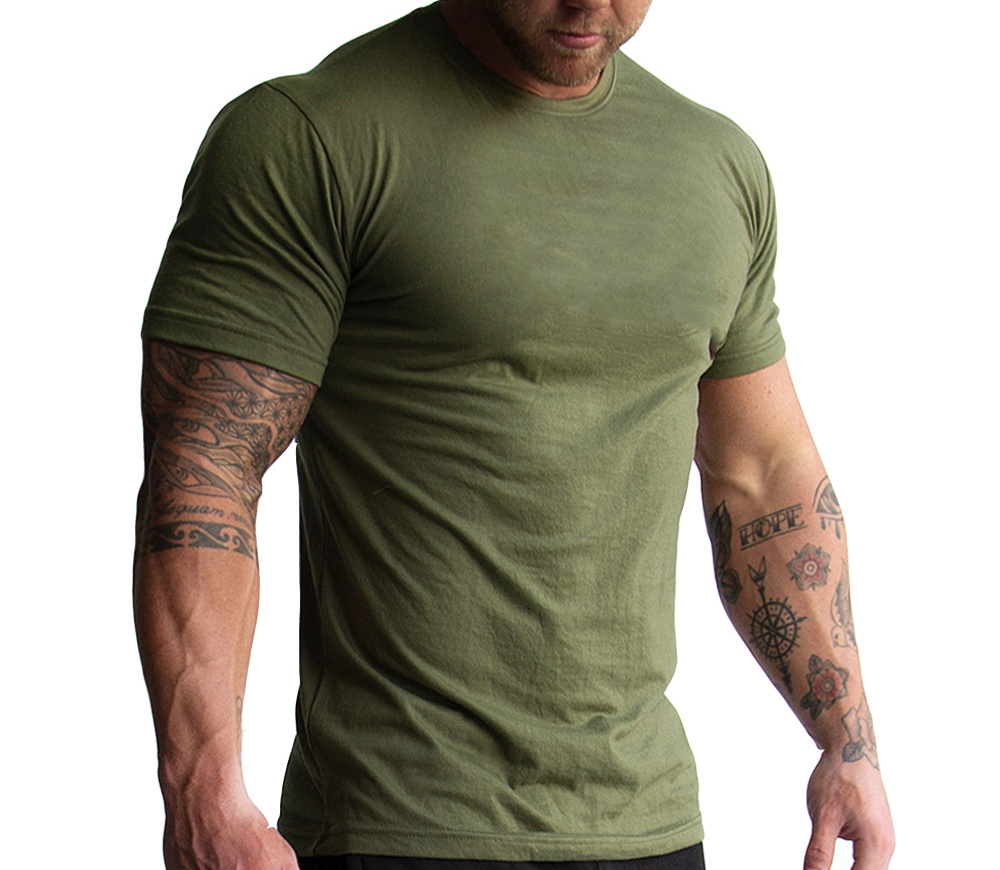 Custom Mens Sweat Absorbing Activated Muscle T Shirt