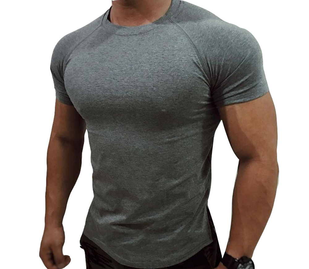 Custom Mens Sweat Absorbing Activated Muscle T Shirt