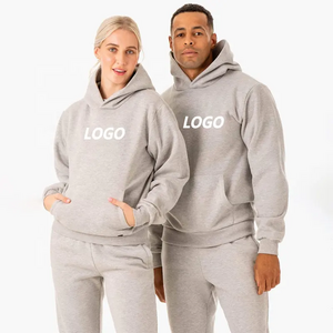 Custom Cotton Fleece Sweatsuit Outfit Unisex Oversized Sweat pant And Hoodie Set Men Women Jogger 2 Piece Set Unisex Tracksuit