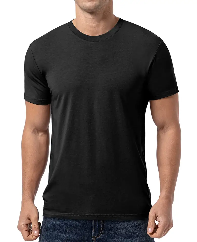 High Quality Bamboo T-shirt Men Wholesale Eco-friendly Bamboo T-Shirt Organic Plain T Shirts For Men