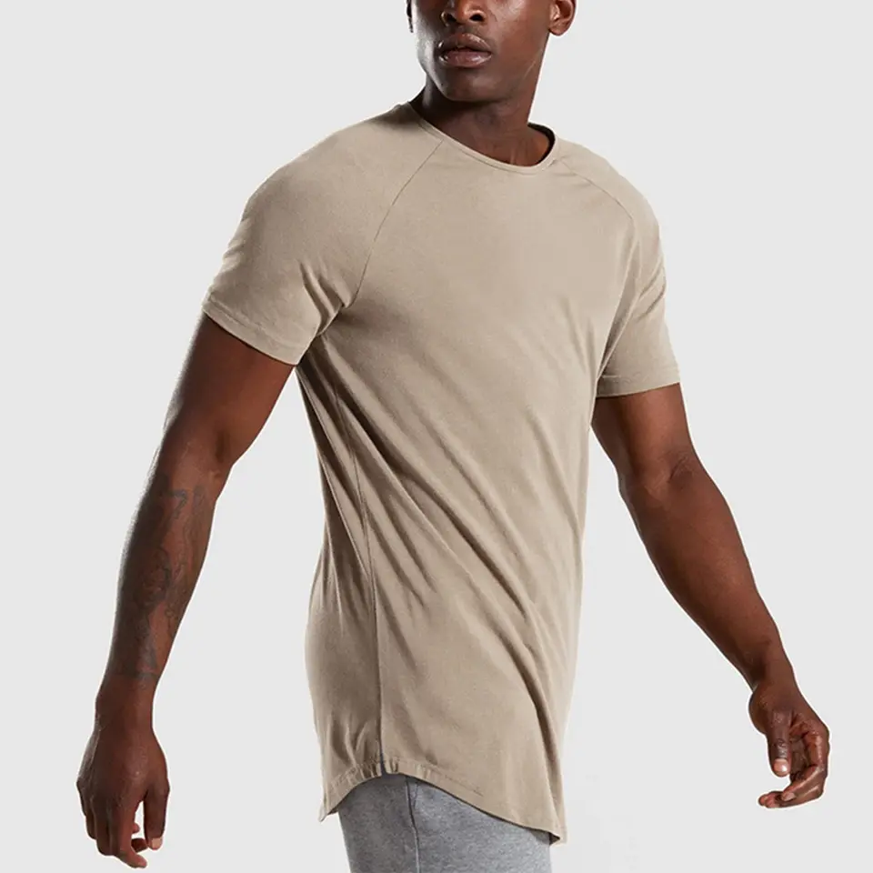 High Quality 95 Cotton 5 Spandex T Shirts Tee Basic Blank Plain Mens Slim Fit T Shirt Wholesale