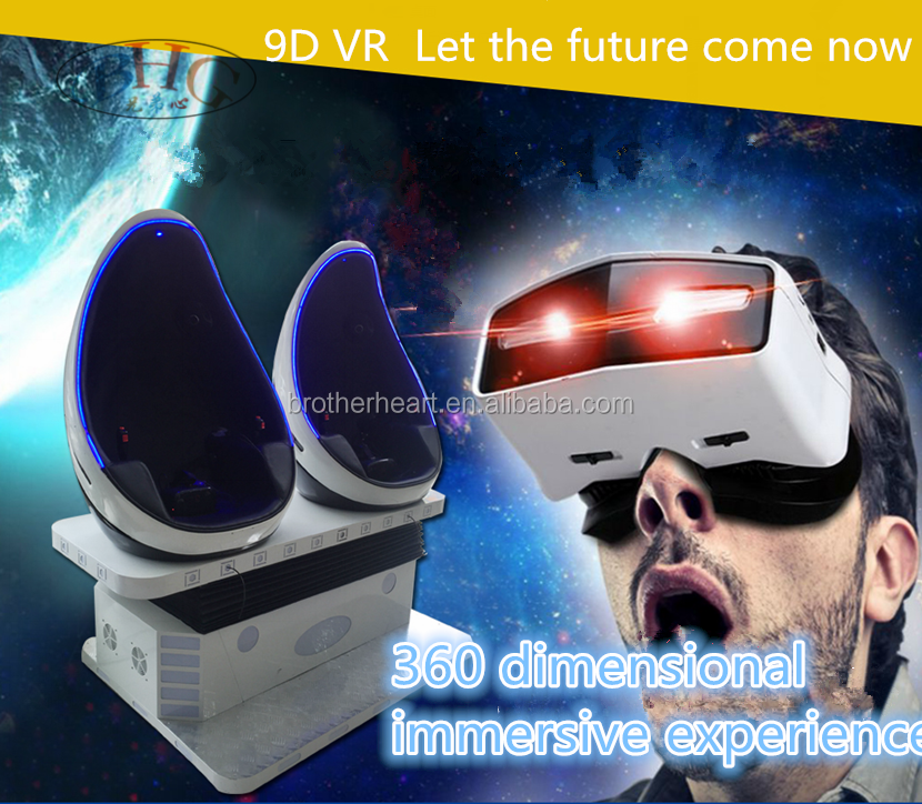 hottest earn money 2 seats 9d Vr Simulator Game Virtual Reality 9d Egg Chair 9d vr egg chair