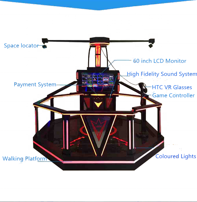 Hottest selling product Shooting Interactive VR walking space platform VR Space walker indoor amusement