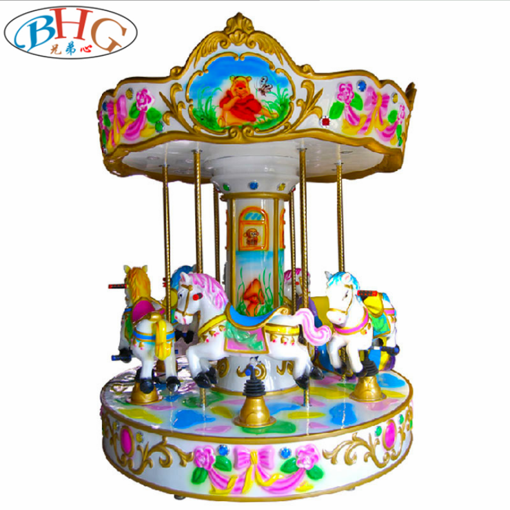 arcade games machine carousel rides 6 players toy carousel horse for sale