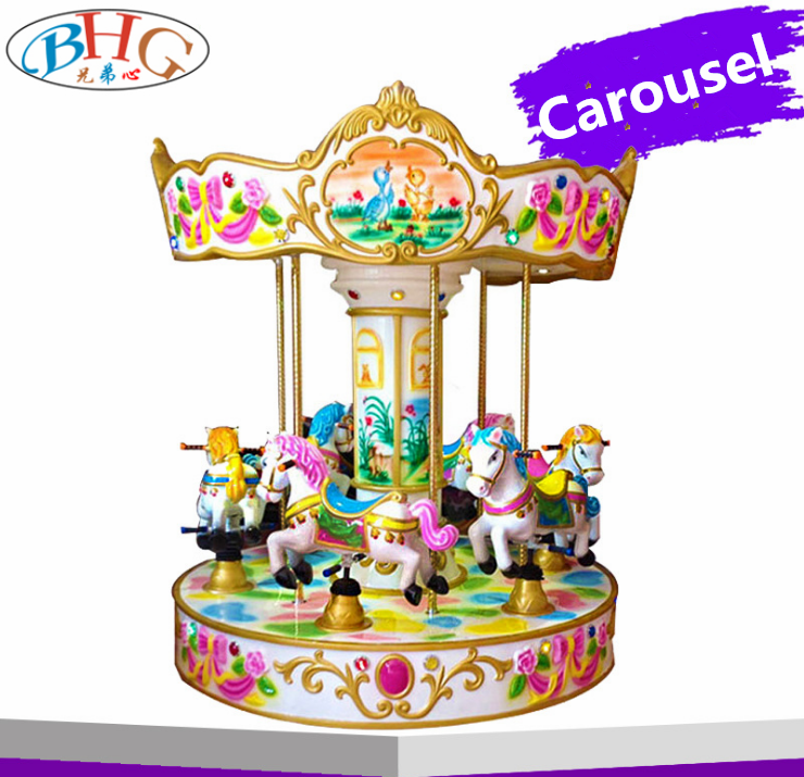 arcade games machine carousel rides 6 players toy carousel horse for sale